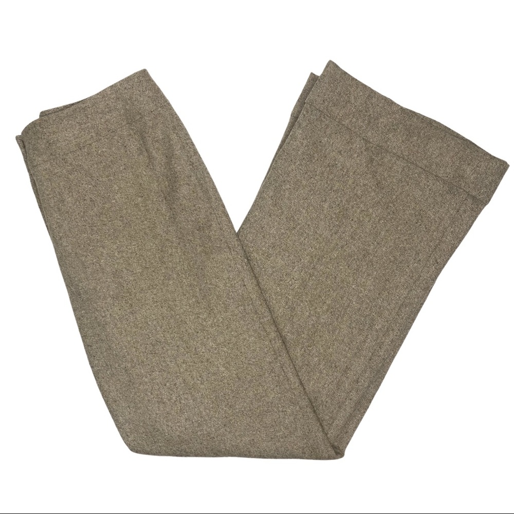 Ann Taylor Wide Leg Flat Front Wool Blend Trousers Sz 8